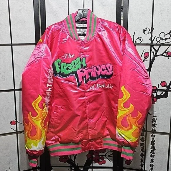 Fresh Prince of Bel-Air Satin Jacket Coat Size XL New - Picture 2 of 7